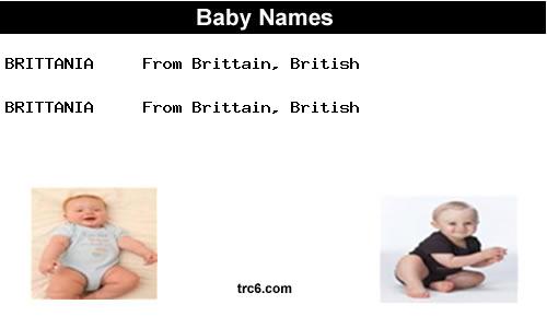 brittania baby names